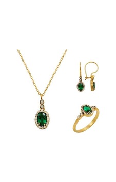 Mini Yeşim Set 6,45 Gram 14 Ayar Altın Mini Yeşim Set 6,45 Gram 14 Ayar Altın