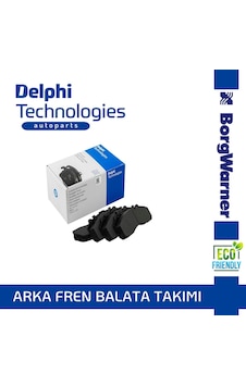 Citroen C-Elysee 2012-2021 Delphi Arka Fren Balatası Citroen C-Elysee 2012-2021 Delphi Arka Fren Balatası
