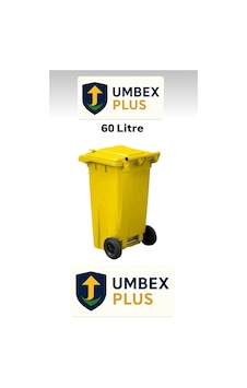 Umbex Plastik Çöp Konteyneri 60 Litre Plastik Konteyner - A Isıya Karşı Dayanıklı Malzeme Sarı Umbex Plastik Çöp Konteyneri 60 Litre Plastik Konteyner - A Isıya Karşı Dayanıklı Malzeme Sarı
