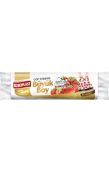 Koroplast Güçlü Büzgülü Çöp Torbası Çilek Kokulu Büyük Boy 10'lu Koroplast Güçlü Büzgülü Çöp Torbası Çilek Kokulu Büyük Boy 10'lu