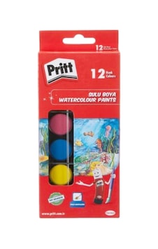 Pritt Sulu Boya 12li - 2 Adet Çok Renkli Pritt Sulu Boya 12li - 2 Adet Çok Renkli