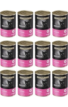 Challenge Kitten Tavuklu Yavru Kedi Konservesi 12 X 400 Gr Challenge Kitten Tavuklu Yavru Kedi Konservesi 12 X 400 Gr
