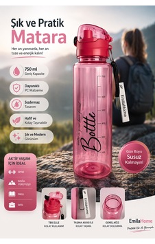 Emilahome Cascada Matara 1000ml Kırmızı - 868028318 Kırmızı Emilahome Cascada Matara 1000ml Kırmızı - 868028318 Kırmızı