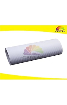 Oto Karbon Kaplama Folyo Hava Kanallı Beyaz 152Cm X 2M Oto Karbon Kaplama Folyo Hava Kanallı Beyaz 152Cm X 2M