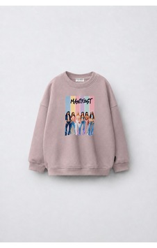 Fasardi Super Bear Adventure Baskılı Oversize 3 İplik Şardonsuz Uzun Kollu Unisex Çocuk Sweatshirt Koyu Bej Fasardi Super Bear Adventure Baskılı Oversize 3 İplik Şardonsuz Uzun Kollu Unisex Çocuk Sweatshirt Koyu Bej