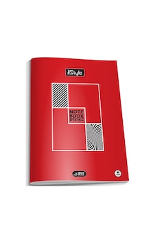 A4 Boy Plastik Kapak 40 Yaprak Kareli Defter Kenarı Kırmızı Çizgili 1 Adet Newstyle - Kırmızı A4 Boy Plastik Kapak 40 Yaprak Kareli Defter Kenarı Kırmızı Çizgili 1 Adet Newstyle - Kırmızı