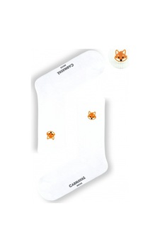 Carnaval Socks Nakışlı Tilki Desenli Beyaz Çorap Beyaz Carnaval Socks Nakışlı Tilki Desenli Beyaz Çorap Beyaz