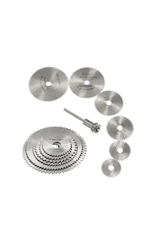 Buğz Metal 6 Parça Mini Matkap Ucu Ahşap Kesme Yuvarlak Çelik Bıçak Disk Testere Seti Kiti