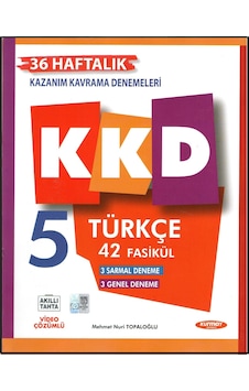 Kurmay Yayınları 5.sınıf Türkçe Kazanım Kavrama Denemeleri 42 Fasikül