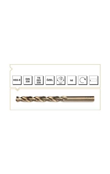 Mey İthalat Makina Takım Hss-e Altın Seri İnox Delme Matkap Ucu 3 Mm Mey İthalat Makina Takım Hss-e Altın Seri İnox Delme Matkap Ucu 3 Mm