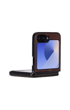 Samsung Galaxy Z Flip6 Uyumlu, Hakiki Deri, El Yapımı Arka Kapak Antik Kahve Samsung Galaxy Z Flip6 Uyumlu, Hakiki Deri, El Yapımı Arka Kapak Antik Kahve