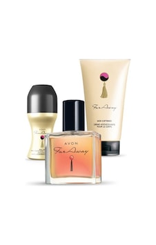 Avon Far Away Kadın Parfüm EDP 30 ML + Roll-On Deodorant 50 ML + Vücut Losyonu 150 ML Avon Far Away Kadın Parfüm EDP 30 ML + Roll-On Deodorant 50 ML + Vücut Losyonu 150 ML