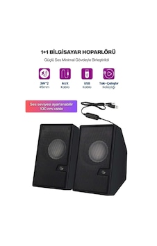 Sprange Sr-pn784 3w 2 Usb 2.0 + 3.5mm Usb 5v Hoparlör Siyah Sprange Sr-pn784 3w 2 Usb 2.0 + 3.5mm Usb 5v Hoparlör Siyah