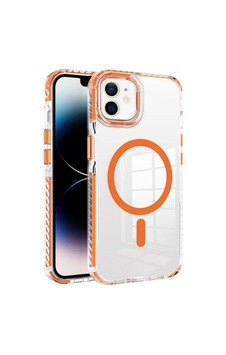 Apple Uyumlu iPhone 12 Kılıf M-safe Şarj Özellikli Airbagli Takılabilir Askı Aparatlı Zore Nana Kapak Turuncu Apple Uyumlu iPhone 12 Kılıf M-safe Şarj Özellikli Airbagli Takılabilir Askı Aparatlı Zore Nana Kapak Turuncu