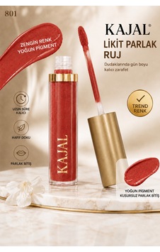 Likit Dudak Parlatıcısı Ruj & Liquid Lipstick No:801 Kırmızı Likit Dudak Parlatıcısı Ruj & Liquid Lipstick No:801 Kırmızı