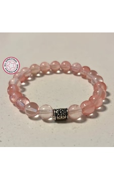 Uretti - Şerife 8341 - El Yapımı Çilek Kuvars Doğal Taş Kadın Bileklik 16cm - Pembe Pembe Uretti - Şerife 8341 - El Yapımı Çilek Kuvars Doğal Taş Kadın Bileklik 16cm - Pembe Pembe