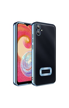 Galaxy A05 Kılıf Kamera Korumalı Logo Gösteren Zore Omega Kapak Sierra Mavi