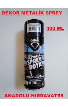 Dekor Siyah Sprey Boya Metalik Siyah Sprey Boya 400 ML Dekor Siyah Sprey Boya Metalik Siyah Sprey Boya 400 ML
