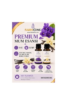 Premium Mum Esansı 5 Cc 2'li Set - Menekşe, Vanilya - Soya Wax, Parafin, Jel Wax Ve Bal Mumu Uyumlu Bkfab2mevn5 Karışık Premium Mum Esansı 5 Cc 2'li Set - Menekşe, Vanilya - Soya Wax, Parafin, Jel Wax Ve Bal Mumu Uyumlu Bkfab2mevn5 Karışık