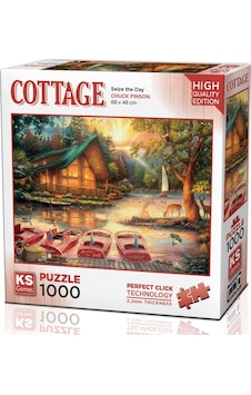 Ks Games 1000 Parça Göl Evinde Bir Gün Puzzle