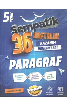 Ünlüler Karması 5. Sınıf Sempatik Serisi Paragraf 36 Haftalık Kazanım Denemeleri Ünlüler Karması 5. Sınıf Sempatik Serisi Paragraf 36 Haftalık Kazanım Denemeleri