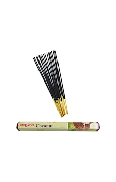 Hindistan Cevizi Kokusu Tütsü 20 Çubuklu Paket Coconut Hindistan Cevizi Kokusu Tütsü 20 Çubuklu Paket Coconut