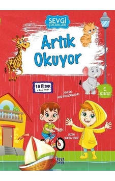 Sevgi Çocukları Artık Okuyor Seti - 10 Kitap Takım + Soru Kitabı - Ahu Gölcüoğulları - Yuva