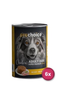 Prochoice Tavuk Etli Şekersiz Ezme Yetişkin Köpek Konservesi 400 Gr X 6 Adet Prochoice Tavuk Etli Şekersiz Ezme Yetişkin Köpek Konservesi 400 Gr X 6 Adet