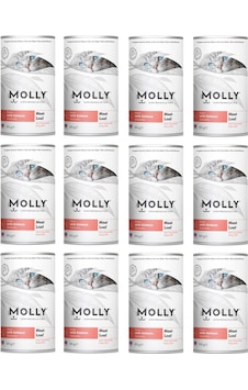 Molly Kitten Somonlu Pate Ezme Yavru Kedi Konservesi 395 G X 12 Adet Molly Kitten Somonlu Pate Ezme Yavru Kedi Konservesi 395 G X 12 Adet
