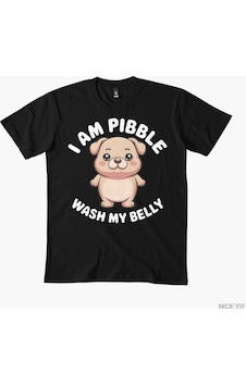 Flood Of Style I Am Pibble Wash My Belly Erkek Kadın Tişörtü %100 Pamuklu Tişörtler 3xs-3xl Üstler 1224-3 Siyah Flood Of Style I Am Pibble Wash My Belly Erkek Kadın Tişörtü %100 Pamuklu Tişörtler 3xs-3xl Üstler 1224-3 Siyah