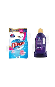 Bingo Renkliler Toz 8 Kg + Giysi Şampuanı 3 L 2'li Set Diğer Bingo Renkliler Toz 8 Kg + Giysi Şampuanı 3 L 2'li Set Diğer