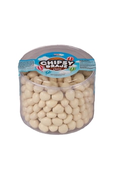 Elvan Bonbon Chipsy Beyaz Kaplamalı Bisküvi Draje 750 Gr. (1 Paket)