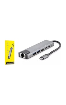 Hadron Hdx7791 Type-c Hdtv Combo Hdmı 4k 30hz + 2-type-c + 2-usb3.0 + Lan 6ın1 Gri Hadron Hdx7791 Type-c Hdtv Combo Hdmı 4k 30hz + 2-type-c + 2-usb3.0 + Lan 6ın1 Gri