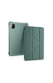 Aksesuarcim Pad X7 8.7 İle Uyumlu Kılıf Silikon Yumuşak Kalem Bölmeli Esnek 4 Farklı Stand Olabilen Tablet Kılıfı Koyu Yeşil Sku: Zeusb0gkgw5dyq Arka Kapak