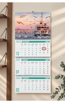 Lizy 2027 Manzara Temalı Gemici Takvimi Spiralli 33x24 Cm Tasarım-4 Lizy 2027 Manzara Temalı Gemici Takvimi Spiralli 33x24 Cm Tasarım-4