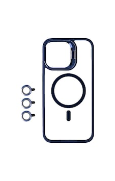 Apple Uyumlu iPhone 15 Pro Kılıf Magsafe Wireless Şarj Özellikli Standlı Magsafe Klon Lensli Kapak Kılıf Apple Uyumlu iPhone 15 Pro Kılıf Magsafe Wireless Şarj Özellikli Standlı Magsafe Klon Lensli Kapak Kılıf