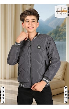 Lasgaris Jeans Erkek Çocuk Capitone Mont Gri
