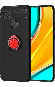 Xiaomi Redmi 9c Kılıf Zore Ravel Silikon Kapak Siyah-Kırmızı Xiaomi Redmi 9c Kılıf Zore Ravel Silikon Kapak Siyah-Kırmızı