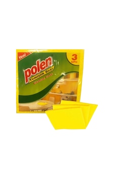 Polen 3'lü Sarı Temizlik Bezi 35 x 35 CM x 20 Paket Polen 3'lü Sarı Temizlik Bezi 35 x 35 CM x 20 Paket