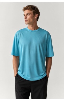 Alexander Gardi Nefes Alan File Detaylı Spor T-shirt Mavi Alexander Gardi Nefes Alan File Detaylı Spor T-shirt Mavi