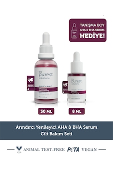 Arındırcı Yenileyici Aha & Bha Serum Cilt Bakım Seti: 30 Ml Kırmızı Peeling + 8 Ml Tanışma Boy Arındırcı Yenileyici Aha & Bha Serum Cilt Bakım Seti: 30 Ml Kırmızı Peeling + 8 Ml Tanışma Boy