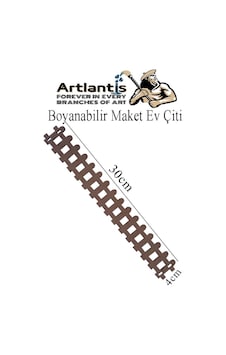 Boyanabilir Ahşap Maket Çit 1 Adet 30x4 Cm Dekoratif Minyatür Bahçe Çiti Proje Tasarım Okul Hobi Boyanabilir Ahşap Maket Çit 1 Adet 30x4 Cm Dekoratif Minyatür Bahçe Çiti Proje Tasarım Okul Hobi
