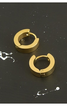 Sarı - 895 - Renkli Erkek Çelik Küpe - Csmo-tex - 1,5 Cm Sarı - 895 - Renkli Erkek Çelik Küpe - Csmo-tex - 1,5 Cm