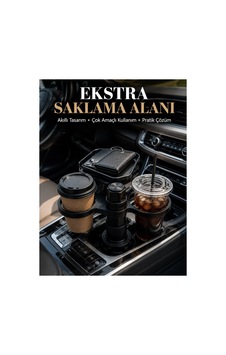 Çift Bardaklıklı Araç İçi Düzenleyici Bardaklık Aparatı - Hs08379663-4420 Çift Bardaklıklı Araç İçi Düzenleyici Bardaklık Aparatı - Hs08379663-4420