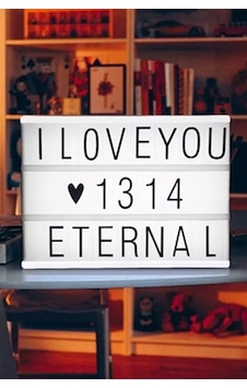 A5 Işıklı Harfli Dekoratif Led Pano Lightbox Yazı Tahtası Belirtilmemiş