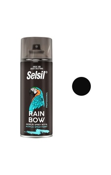 Selsil Mat Siyah Renk Sprey Boya 400 Ml 12'li Paket Selsil Mat Siyah Renk Sprey Boya 400 Ml 12'li Paket