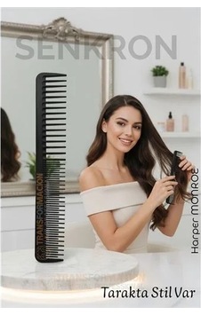 Zenvia Karbon Plastik Saç Kesim Tarağı 17.2 Cm, Kuaför Ve Kişisel Kullanıma Uygun 722298 Znv2023