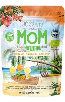 Mom Organık Tropıcal Lolıpop 56 G Mom Organık Tropıcal Lolıpop 56 G