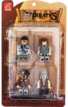 Ausini Pirates 4'Lü Korsan Figür Seti -A Kahverengi Korsan Ausini Pirates 4'Lü Korsan Figür Seti -A Kahverengi Korsan