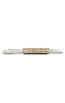 Sürbısa 61804 Pirinç İşlemeli Sürmene Kamp Çakısı 5,5 / 3,5 Cm - Çift Kamp Bıçaklı Çok Renkli Sürbısa 61804 Pirinç İşlemeli Sürmene Kamp Çakısı 5,5 / 3,5 Cm - Çift Kamp Bıçaklı Çok Renkli